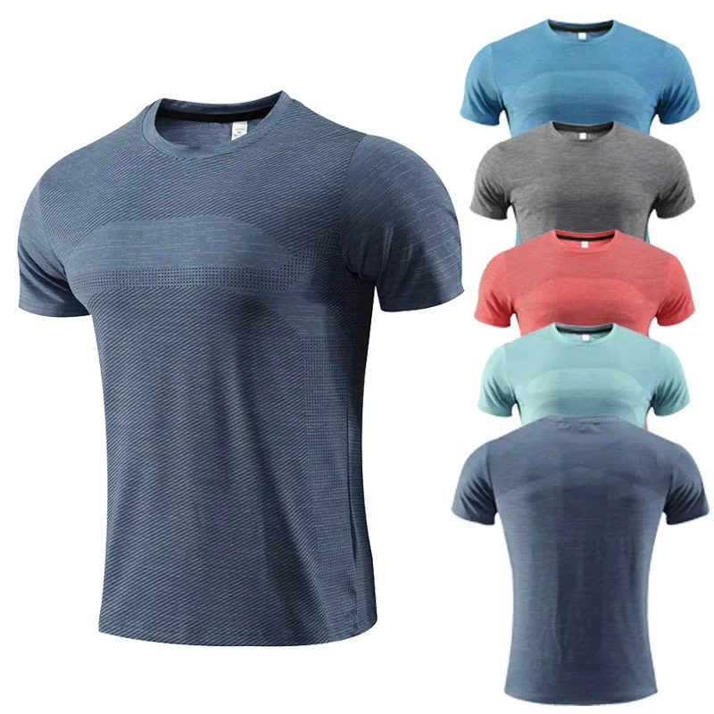 Streetwear Brand Clothing - T-shirt de sport multicolore à manches