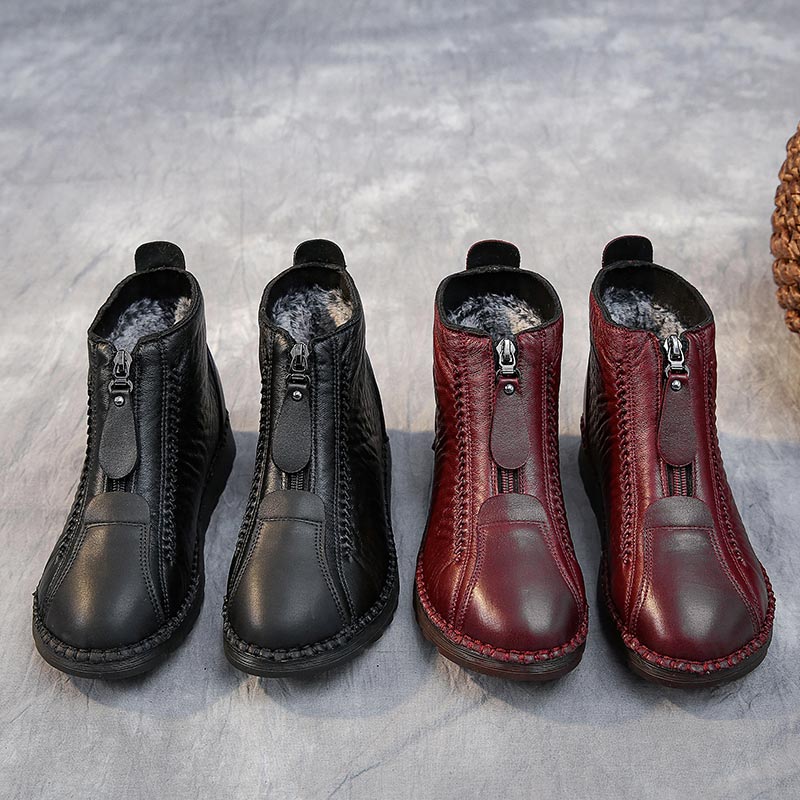 Streetwear Brand From Japan - Baskets Chancelier en cuir taille haute