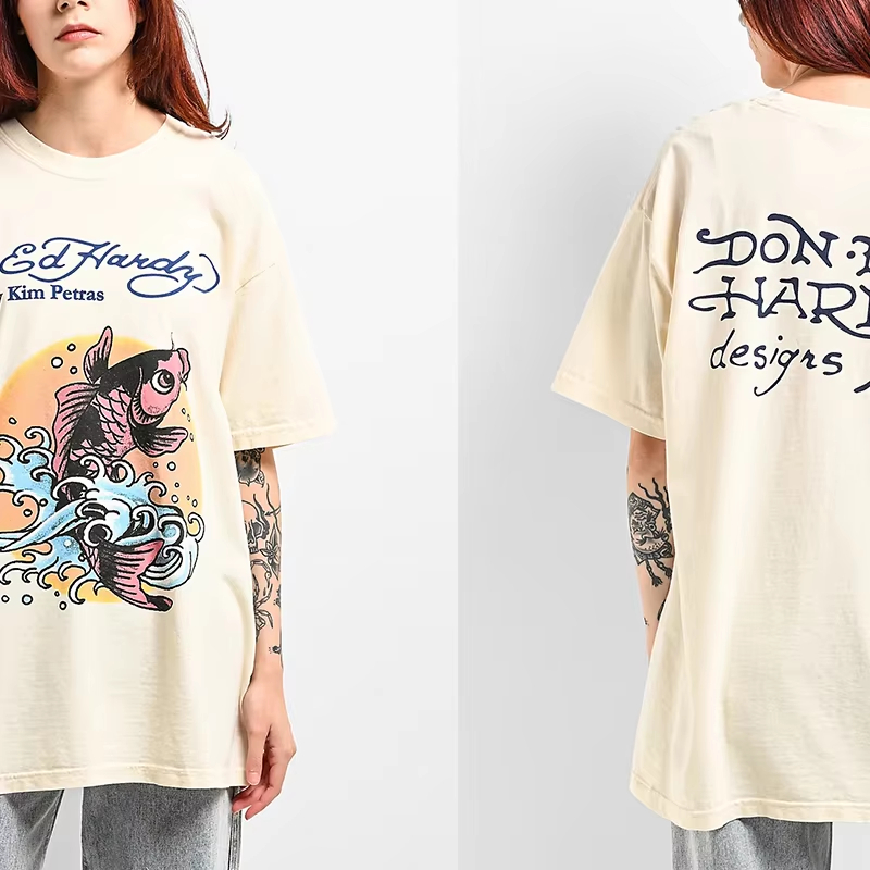 T-shirt en coton avec motif Dr - Streetwear Brand In Japan avis et prix