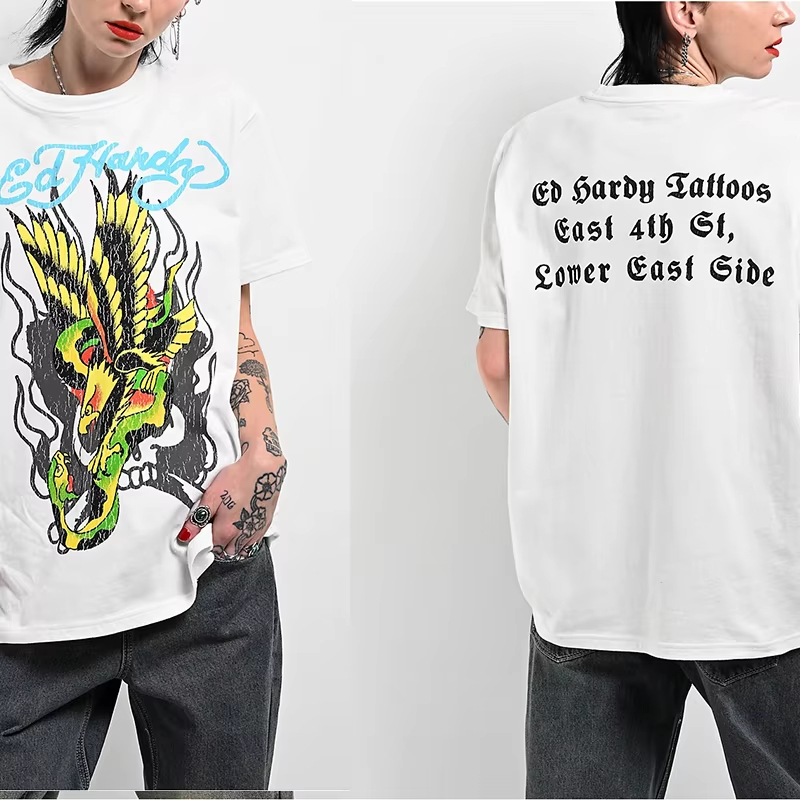 T-shirt en coton avec motif Dr - Streetwear Brand In Japan avis et prix