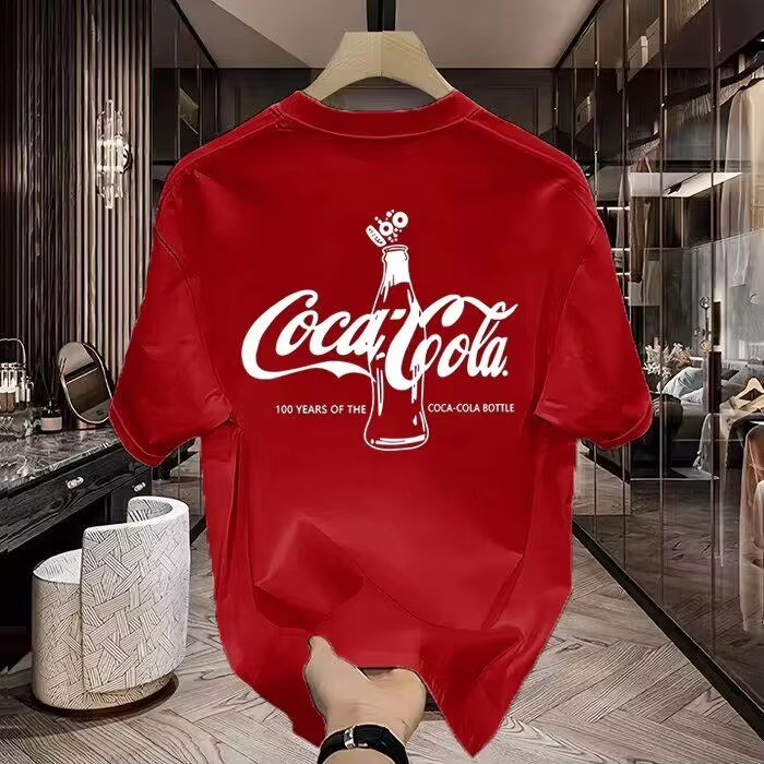 T-shirt en coton avec logo de  - Streetwear Brand Red Logo avis et prix