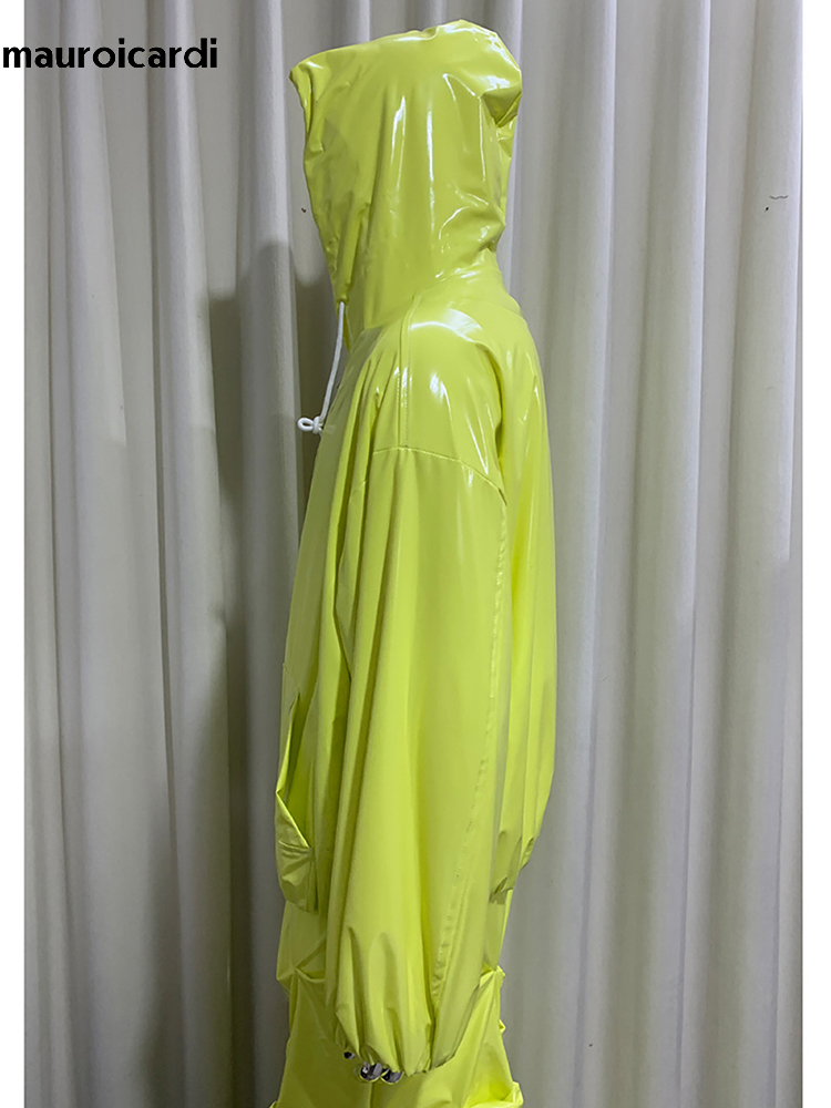 Veste en cuir brillant surdime - Streetwear Brand Jacket avis et prix