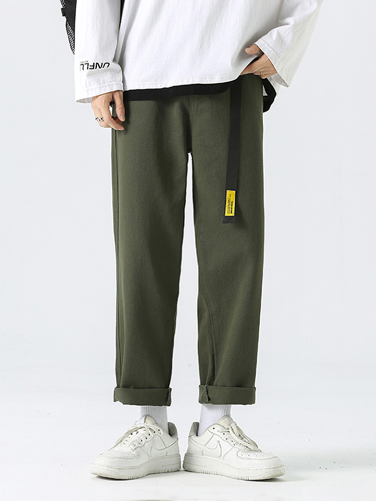 Sycpman-Pantalon long en coton - Streetwear Brand Belts avis et prix