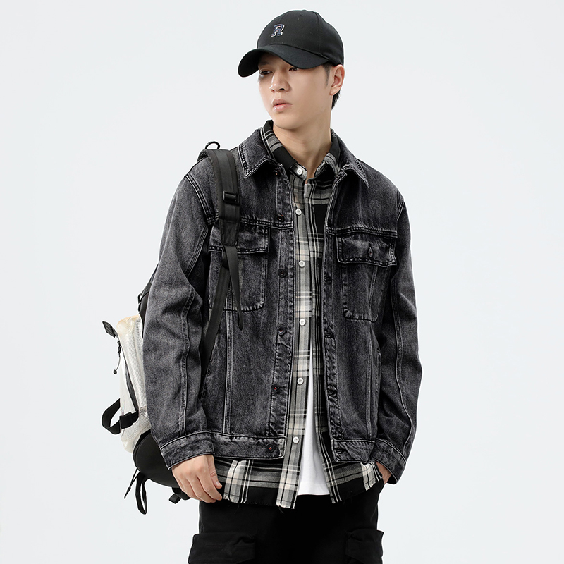 Veste en jean délavée coupe am - Streetwear Brand avis et prix