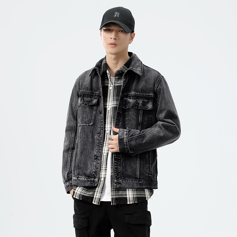 Veste en jean délavée coupe am - Streetwear Brand avis et prix